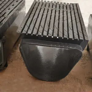 铸铁一体式排水沟 350x500x350 球墨铸铁材质 整体线性排水槽