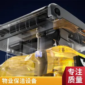 厂房物业高铁站环氧地坪地面清洗 驾驶式洗地机清洁设备