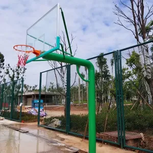 供应钢化透明玻璃篮板地埋篮球架 供应地埋篮球架篮板价格