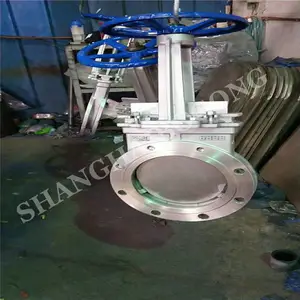 ��͸ʽ�����ε�����ڵ����µ����ֵ���բ�� PZ73X-16P DN125 �մɵ����˵�բ��