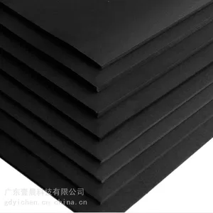 销售450g双面黑卡纸 透心黑卡纸 耐折烫金吊牌特种纸
