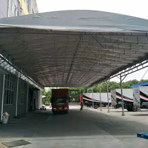 移动雨篷活动仓库雨棚户外仓储推拉棚活动折叠伸缩雨蓬