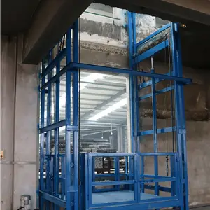 工厂车间固定式简易升降货梯 3吨导轨式液压升降机 云南货梯定做厂家