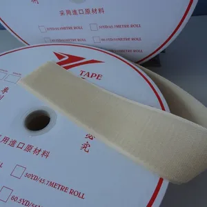 耐热260度防火阻燃PPS魔术贴粘扣带刺毛魔鬼贴搭扣带用于高温防护工作服