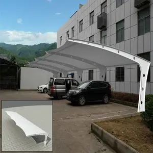 上饶PVDF膜布停车汽车棚张拉膜汽车车棚安装团队施工