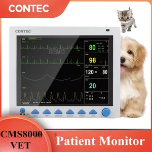 CONTEC CMS8000VET多参数宠物猫狗健康监测器8通道波型参数