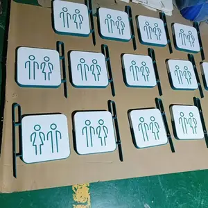医院发光灯箱导视牌 楼层索引牌 温馨提示牌 金属材质 免费深化