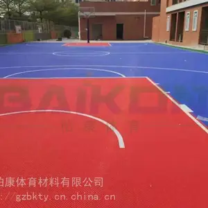 柏康悬浮拼装地板,悬浮地板篮球场