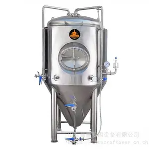 尊皇ZH-500L精酿啤酒设备锥形发酵罐