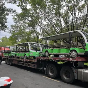12座高尔夫观光车出租 电动看房车 接驳车租赁