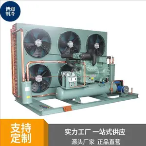 博润制冷机组双级敞开压缩机组低温风冷机组采用半封闭活塞压缩机