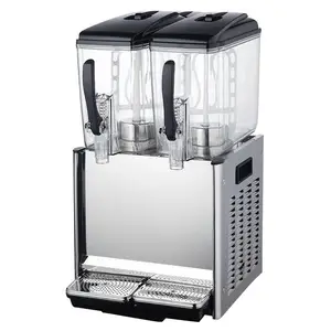 科凯饮料机LRYJ12Lx2 双温冷热果汁机 商用双缸喷淋式冷热饮机