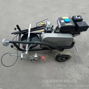 手推冷喷划线机 森泰机械 8-25公分道路划线机