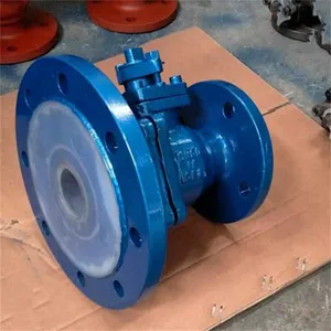 上海渤工 FQ41FS 衬氟放料球阀 衬氟球阀 法兰防腐阀门 耐腐球阀