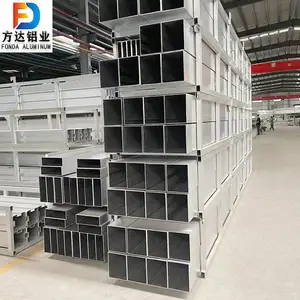铝方管厂家现货加工定制6063铝合金方管100*100*2矩形铝方管铝方通