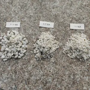 白云石加工各种规格尺寸 机制大小白色碎石子 定制加工白色砾石子