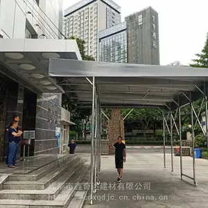 成都市双流区活动式帐篷 户外仓库伸缩防雨棚定做