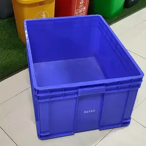 食品冷链周转箱超市加厚中转运输箱 斜插式物流塑料箱套叠医药