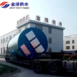 璃钢污水提升泵站 加强玻璃钢筒体 户外型智能控制柜