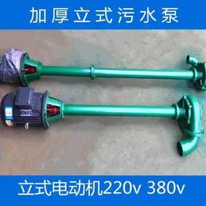2寸高扬程污水泵河道清淤立式长杆泥浆杂质泵铸铁 中泉交货快捷