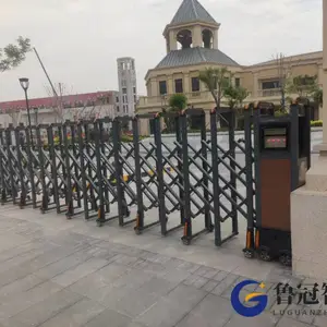 泰安电动伸缩门销售 电动门安装 遥控伸缩自动门 道闸系统厂家