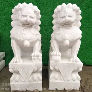 供应,汉白玉小石狮子,雪花白小石狮子,大理石小石狮子