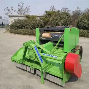 秸秆捡拾打捆机圆捆机全自动包膜打捆一体机大型液压方捆机