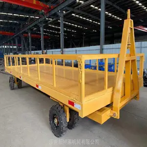 叉车牵引平板车 厂区运输转运拖车 物流货物周转车