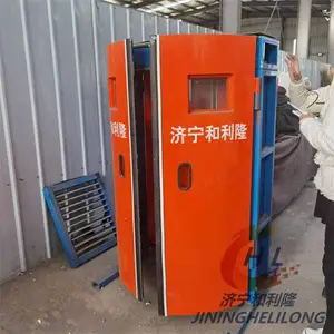 加厚钢制焊接 2300*2500 防火密闭门 煤矿井下弧形正反气动减压门