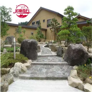 河南泰山石独石庭院置放点缀石,泰山石庭院造景假山石