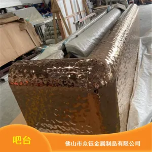 半手工半机械工业风白色吧台 重钰金属设计制作别墅保养简单服务台