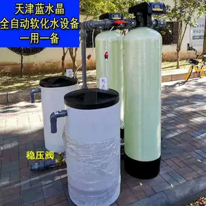 蓝水晶10T/H井水软化水设备酒店锅炉洗涤用软水设备除垢 自动手动