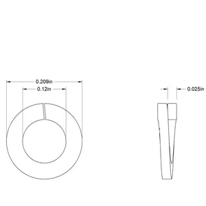 Mcmaster-carr92146A530不锈钢开口锁紧垫圈
