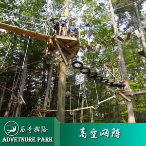 大型景区高空挑战设施 高空绳网阵 历奇探险设计制造