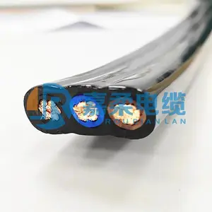 耐油耐磨聚氨酯扁平电缆 起重设备专用扁平线