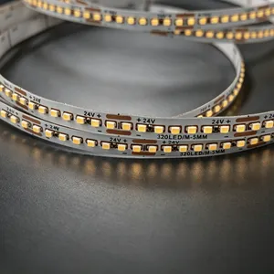 超窄5mm板宽 低压24V 320灯/米 光效150LM 高密度Mini LED灯带半成品