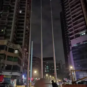 福田锥形旗杆钢丝绳维修,福田节式旗杆绳更换,福田旗杆维修厂家电话
