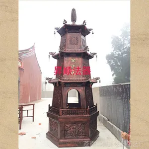 升顺***生铁铸造 福建铸铁元宝炉广东烧纸炉塔型化宝炉 室外圆形烧纸炉
