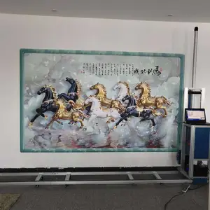 3d立体墙体彩绘机壁画打印机全自动墙上喷绘彩印机墙面绘画机