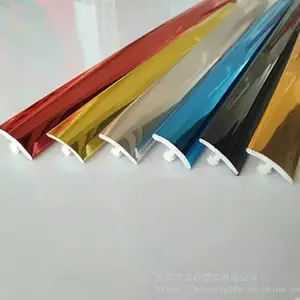 汉旺挤塑厂供应PVC软质仿镀亮色18mmT型封边条包边条