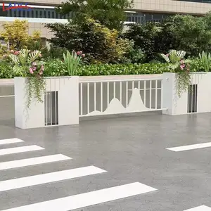 长治道路护栏花箱城市市政景观文化装饰花箱护栏花池栅栏隔离栏