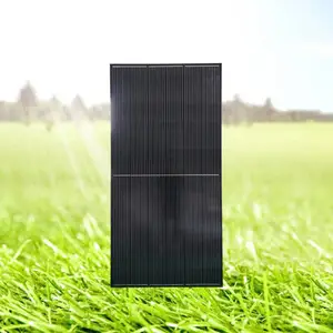 广东晶天全黑色太阳能板450W单晶外贸出口户外家庭屋顶光伏板