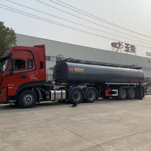 玉柴东特***31吨普货罐式半挂车 钢衬塑罐体三氯化铁罐车