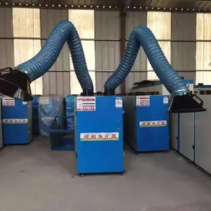 焊烟除尘器 移动式焊接烟气处理设备 双臂焊烟除尘器 沧州金鼎环保