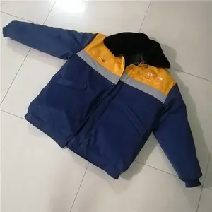 厂家直供铁路工作服调车棉服，春秋反光条长袖耐磨劳保套装检车员乘务路段尺码全