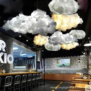 白云吊灯设计师LED云朵灯展示厅创意灯橱窗商场云朵装饰