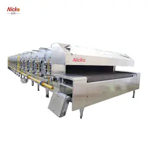 尼科烘焙机器 汉堡月饼生产烤炉隧道炉 大型商用烘焙燃气烤箱 饼干生产线隧道炉