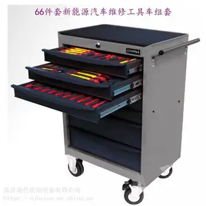 供应SHEFFIELD钢盾66件套新能源汽车维修工具车组套 S158023
