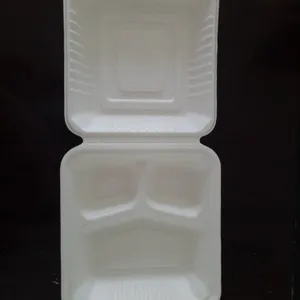 一次性盒外卖打包盒快餐盒可降解纸浆餐盒一次性饭盒