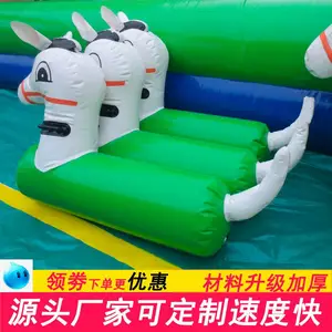 趣味运动会道具充气小马 幼儿园儿童体智能pvc拓展训练玩具批发